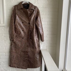 NWT Something Navy Long Rain Jacket Size Medium